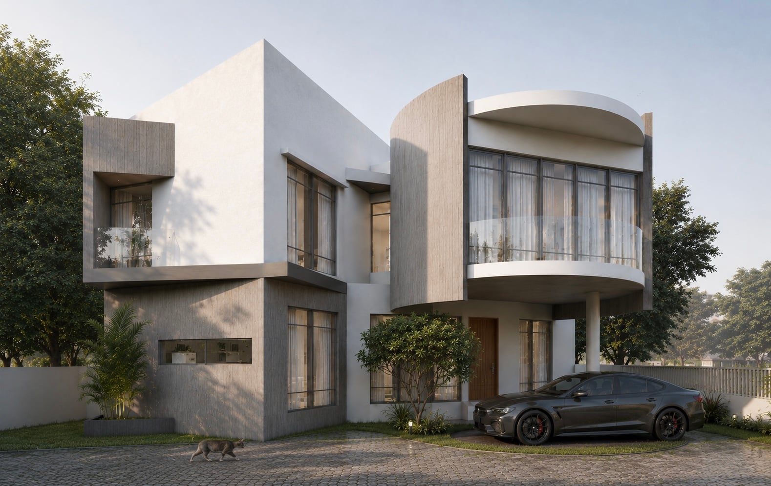 House at Intersection - Block 7
